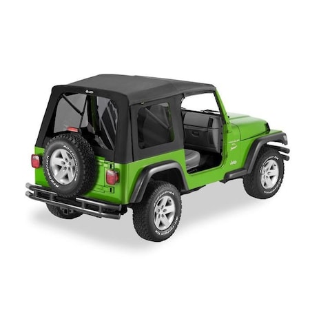 Bestop Supertop Classic Squareback Soft Tops For Jeep 1997-2006 Wrangler TJ Tinted 54709-15